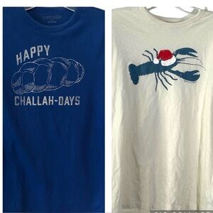 J. Crew Factory Bundle of Two Boys'  graphic tees in Size XL‎